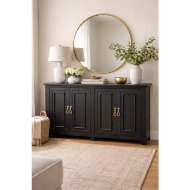 Picture of BLACK 4 DOOR MEDIA CONSOLE