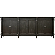 Picture of 6 DOOR DISTRESSBLACK BUFFET