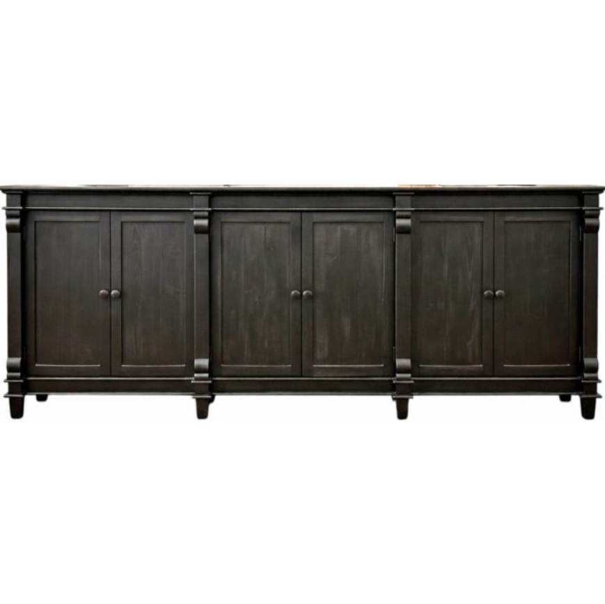 Picture of 6 DOOR DISTRESSBLACK BUFFET