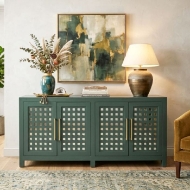 Picture of GREEN CONSOLE W/MIRROR