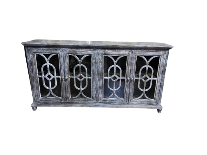 Picture of BARNWOOD 4 DOOR FLOWER CONSOLE