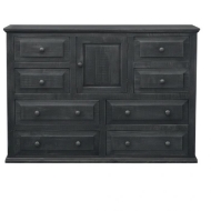 Picture of RUSTIC CHARCOAL GRAY ECONO DRESSER - MD267