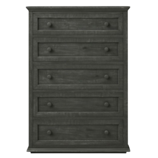 Picture of RUSTIC CHARCOAL 5 DRAWER CHEST - MD266