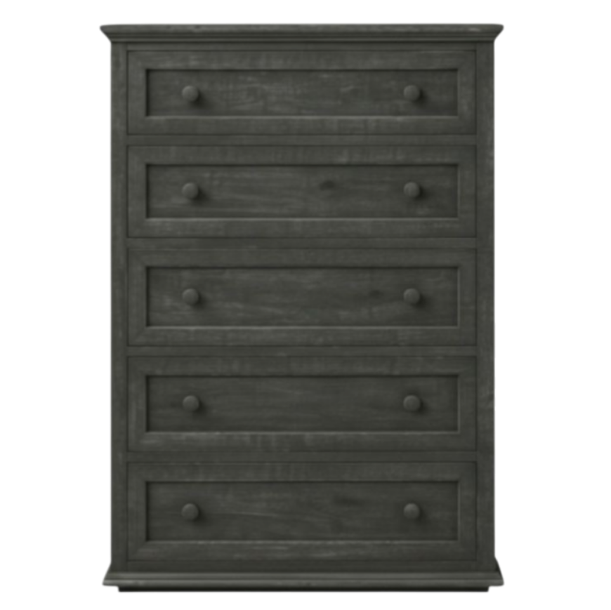 Picture of RUSTIC CHARCOAL 5 DRAWER CHEST - MD266