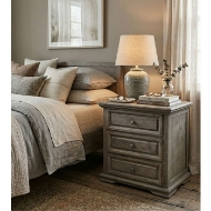 Picture of RUSTIC CHARCOAL GRAY COLISEO NIGHTSTAND - MD329
