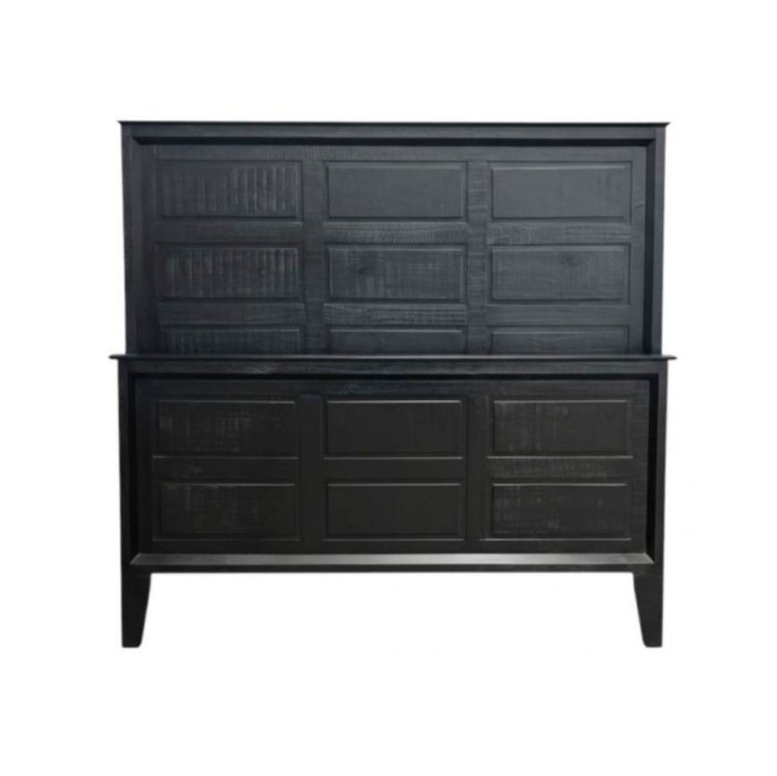 Picture of QUEEN BLACK PANEL BED