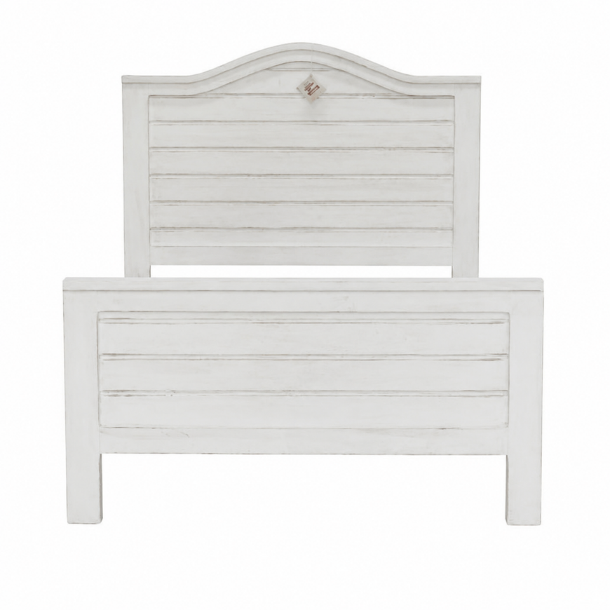 Picture of FROST WHITE K CURVED RANCH BED