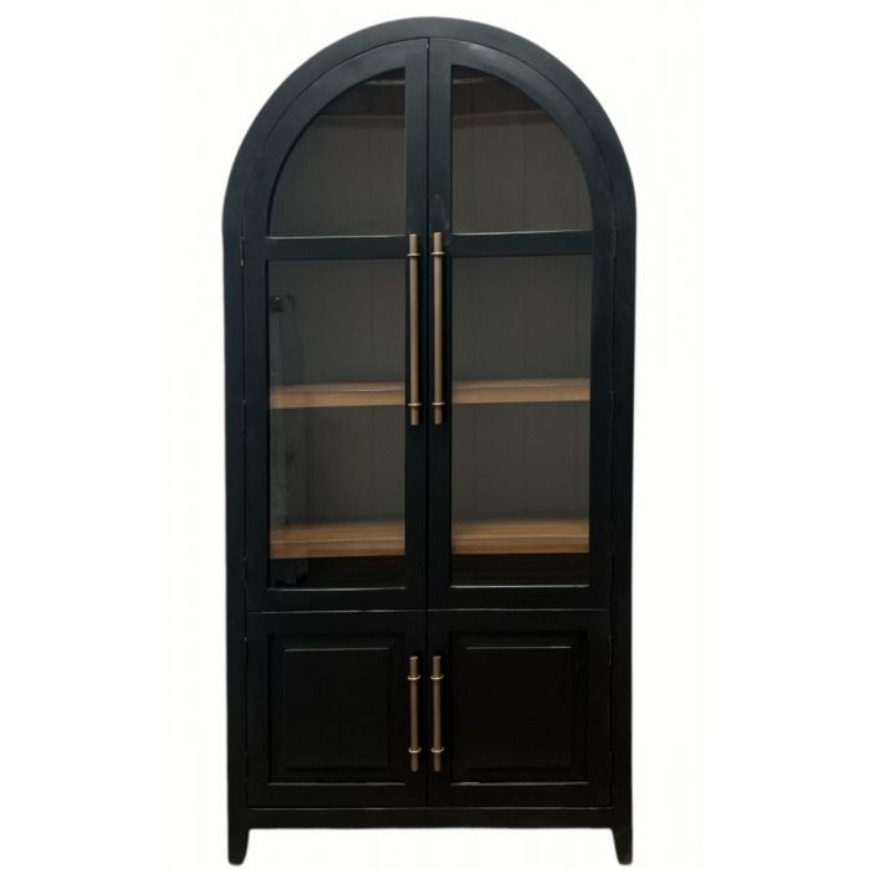 Picture of BLACK ROUND TOP CABINET W/DWRS