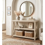 Picture of F WHITE X CONSOLE W/SHELF