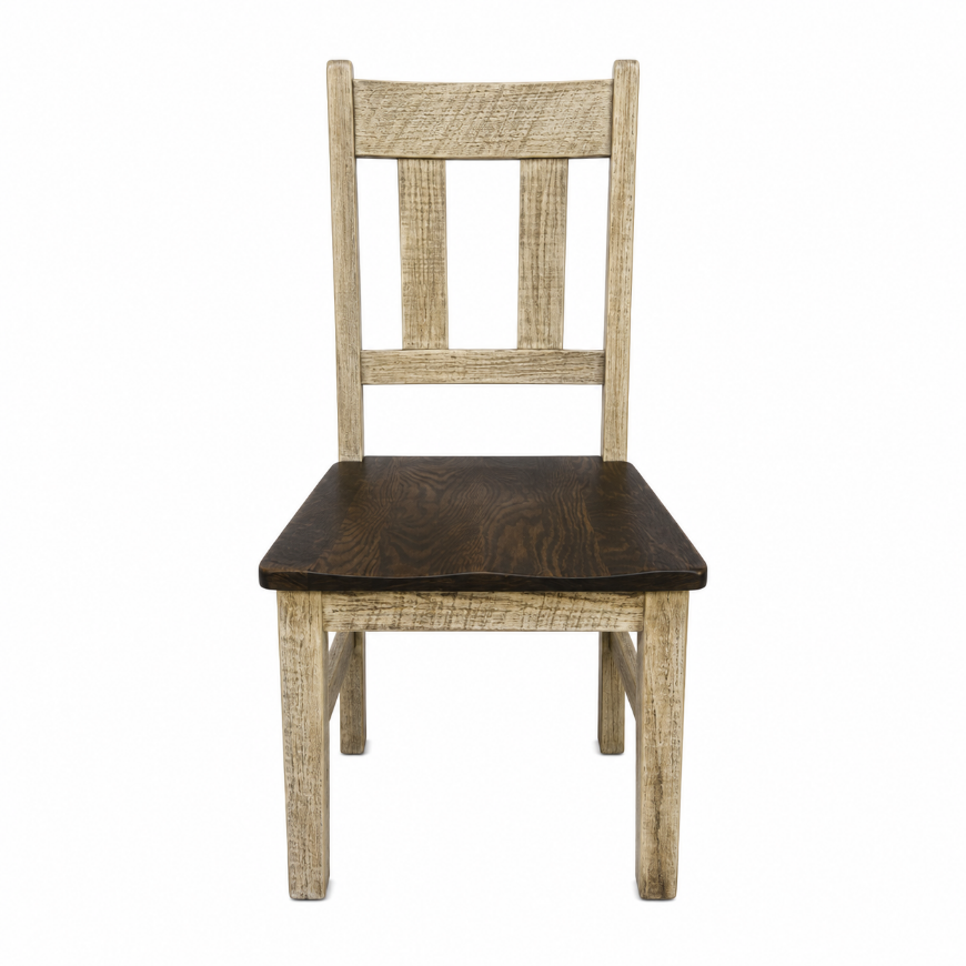 Picture of ALEX SIDE CHAIR WHITE/PEWTER